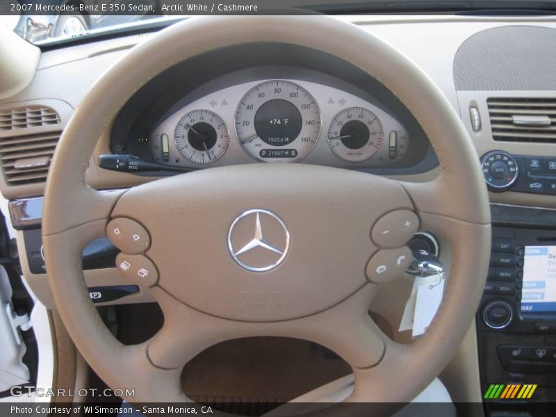 Arctic White / Cashmere 2007 Mercedes-Benz E 350 Sedan