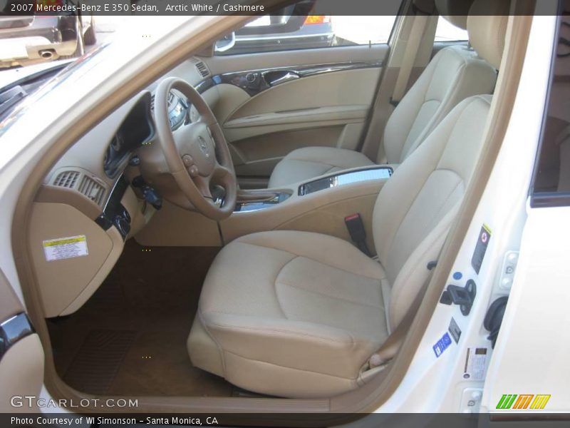 Arctic White / Cashmere 2007 Mercedes-Benz E 350 Sedan