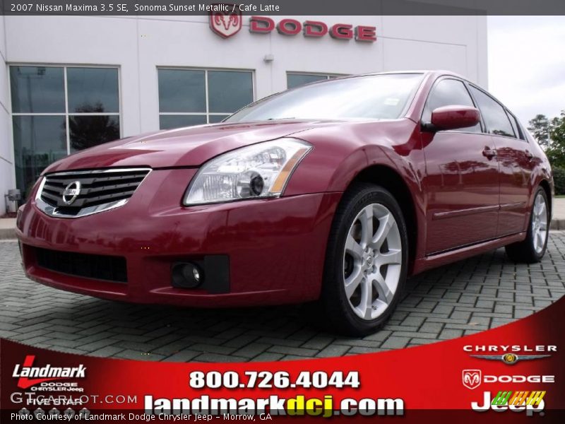 Sonoma Sunset Metallic / Cafe Latte 2007 Nissan Maxima 3.5 SE