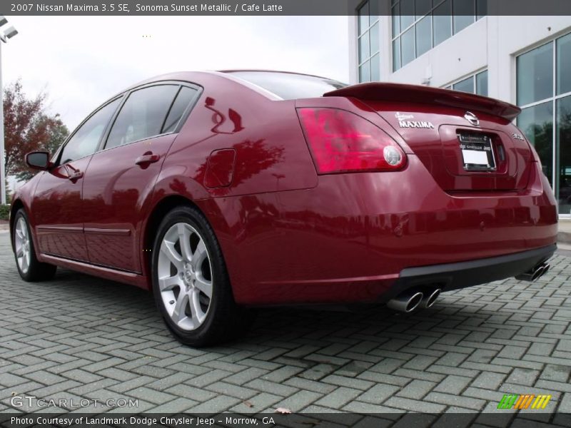 Sonoma Sunset Metallic / Cafe Latte 2007 Nissan Maxima 3.5 SE