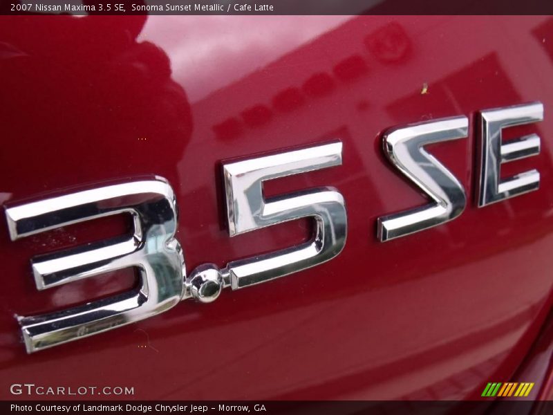 Sonoma Sunset Metallic / Cafe Latte 2007 Nissan Maxima 3.5 SE