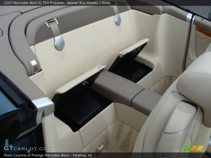 Aegean Blue Metallic / Stone 2007 Mercedes-Benz SL 550 Roadster