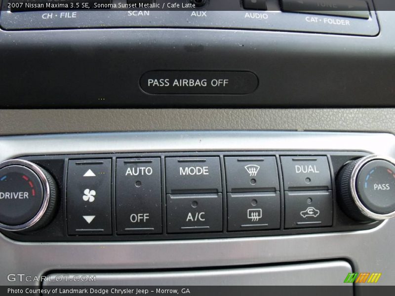 Sonoma Sunset Metallic / Cafe Latte 2007 Nissan Maxima 3.5 SE