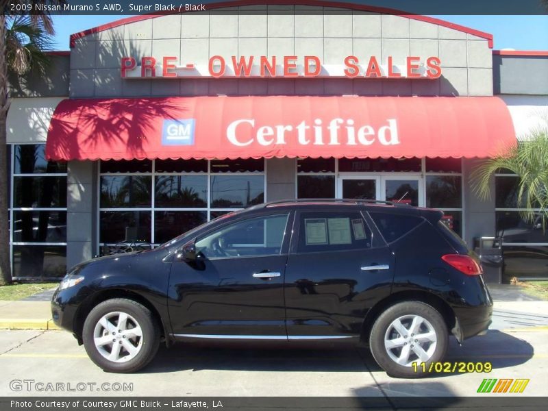 Super Black / Black 2009 Nissan Murano S AWD