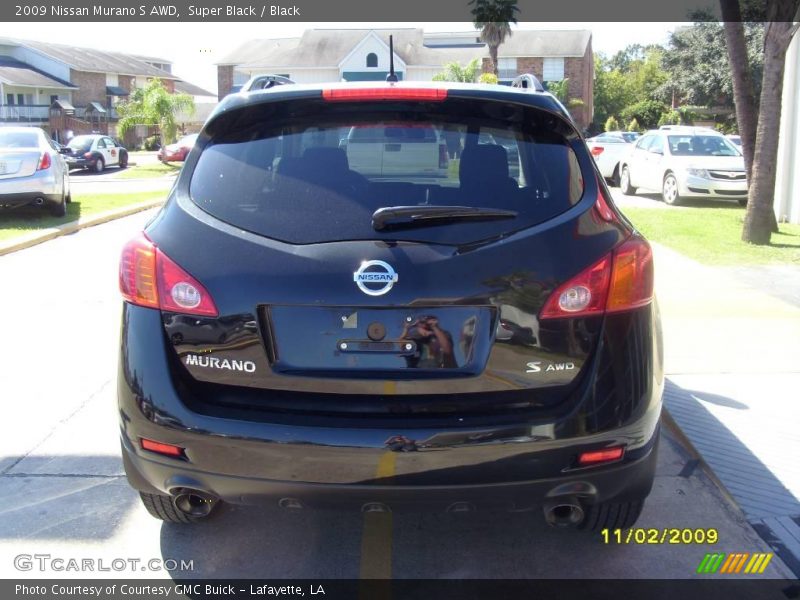 Super Black / Black 2009 Nissan Murano S AWD