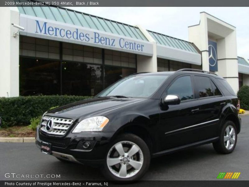 Black / Black 2009 Mercedes-Benz ML 350 4Matic