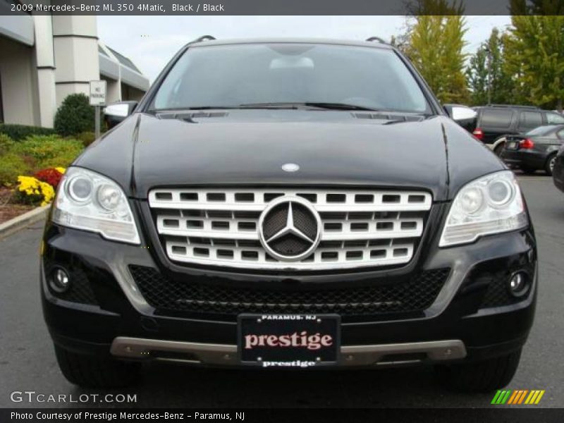 Black / Black 2009 Mercedes-Benz ML 350 4Matic