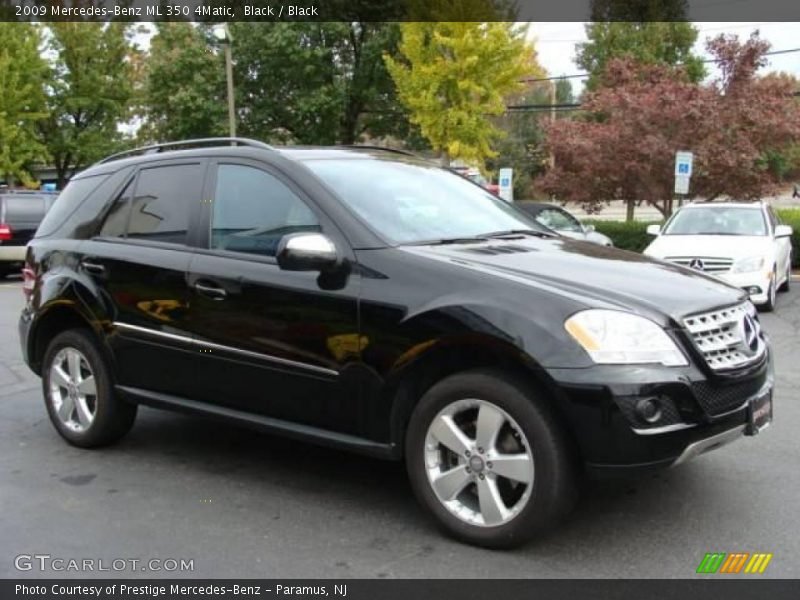 Black / Black 2009 Mercedes-Benz ML 350 4Matic