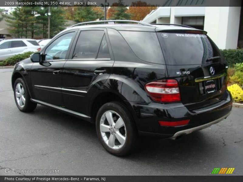 Black / Black 2009 Mercedes-Benz ML 350 4Matic