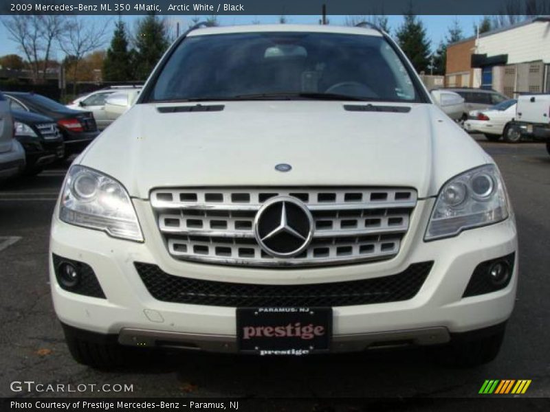 Arctic White / Black 2009 Mercedes-Benz ML 350 4Matic
