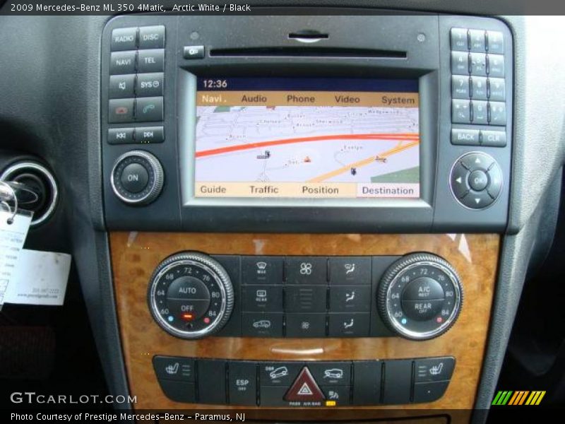 Arctic White / Black 2009 Mercedes-Benz ML 350 4Matic