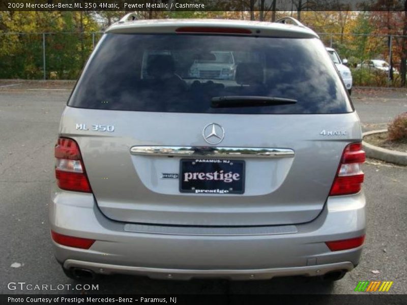 Pewter Metallic / Cashmere 2009 Mercedes-Benz ML 350 4Matic