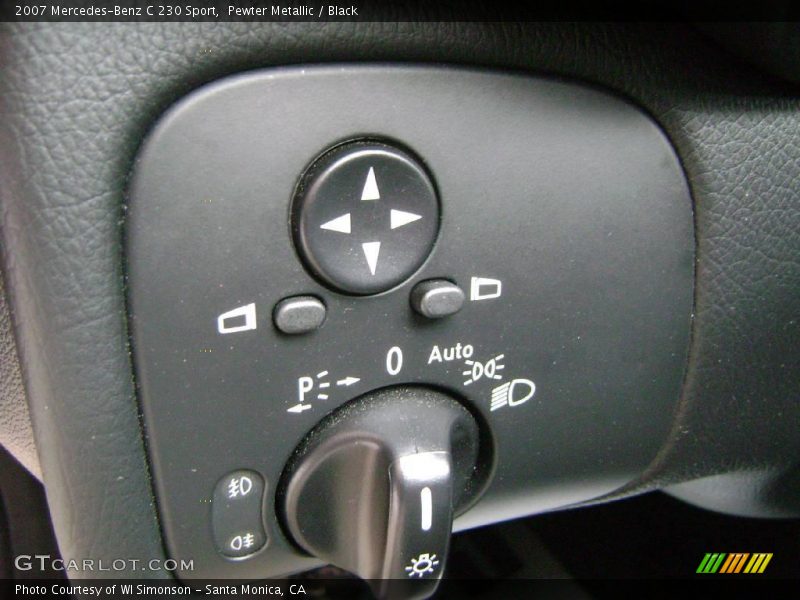 Pewter Metallic / Black 2007 Mercedes-Benz C 230 Sport