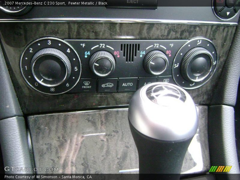 Pewter Metallic / Black 2007 Mercedes-Benz C 230 Sport