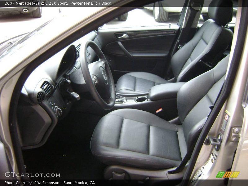 Pewter Metallic / Black 2007 Mercedes-Benz C 230 Sport