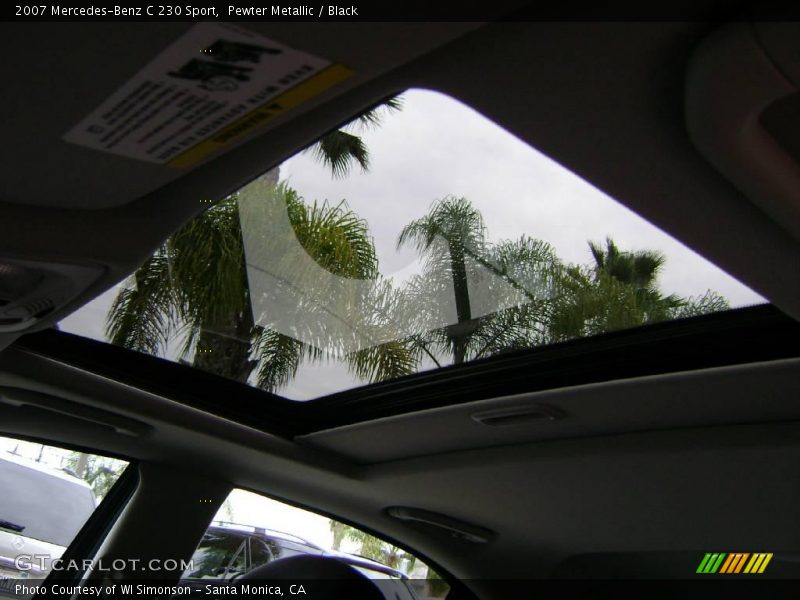 Pewter Metallic / Black 2007 Mercedes-Benz C 230 Sport