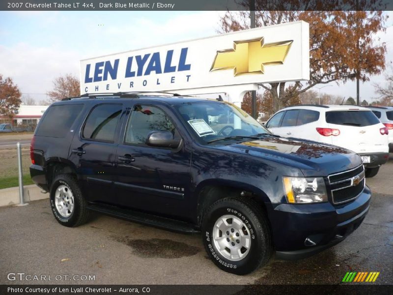 Dark Blue Metallic / Ebony 2007 Chevrolet Tahoe LT 4x4