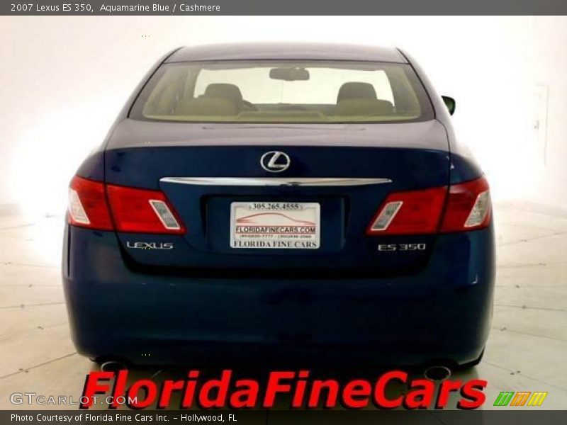 Aquamarine Blue / Cashmere 2007 Lexus ES 350