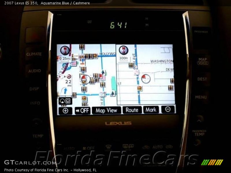Aquamarine Blue / Cashmere 2007 Lexus ES 350