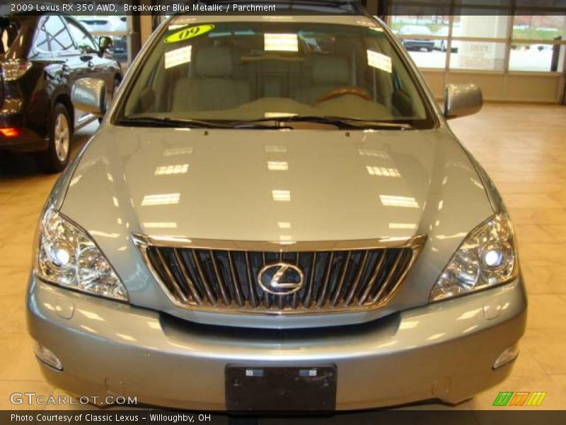 Breakwater Blue Metallic / Parchment 2009 Lexus RX 350 AWD