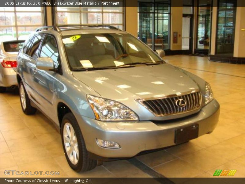 Breakwater Blue Metallic / Parchment 2009 Lexus RX 350 AWD