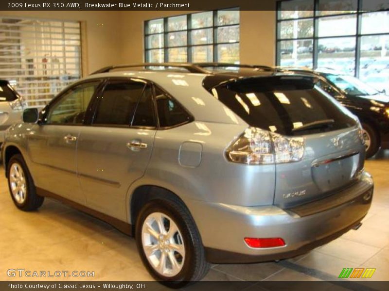 Breakwater Blue Metallic / Parchment 2009 Lexus RX 350 AWD