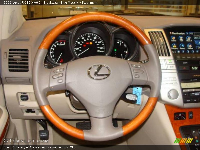 Breakwater Blue Metallic / Parchment 2009 Lexus RX 350 AWD