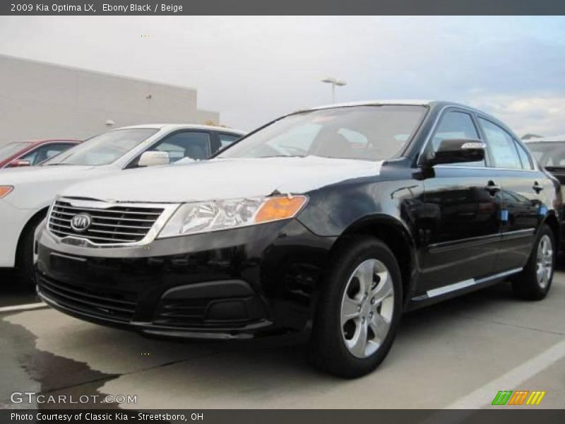 Ebony Black / Beige 2009 Kia Optima LX