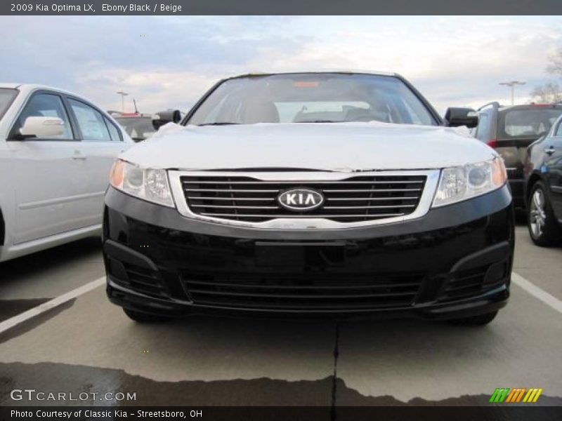 Ebony Black / Beige 2009 Kia Optima LX