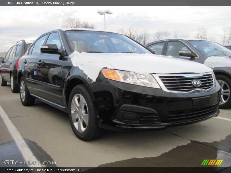 Ebony Black / Beige 2009 Kia Optima LX