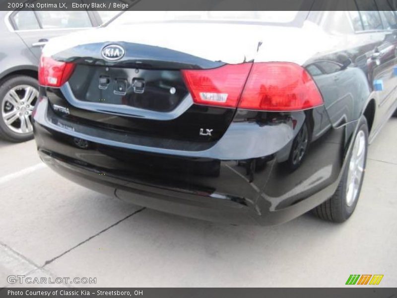 Ebony Black / Beige 2009 Kia Optima LX