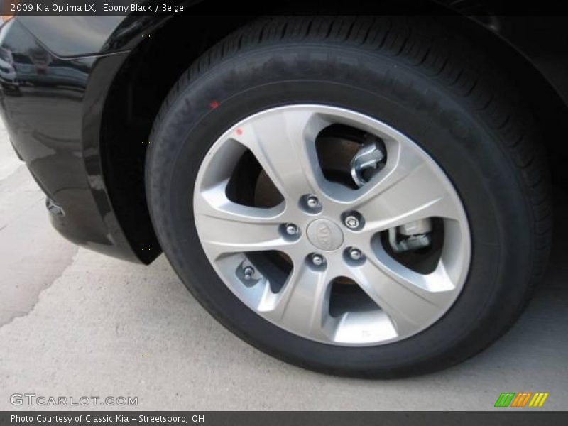 Ebony Black / Beige 2009 Kia Optima LX