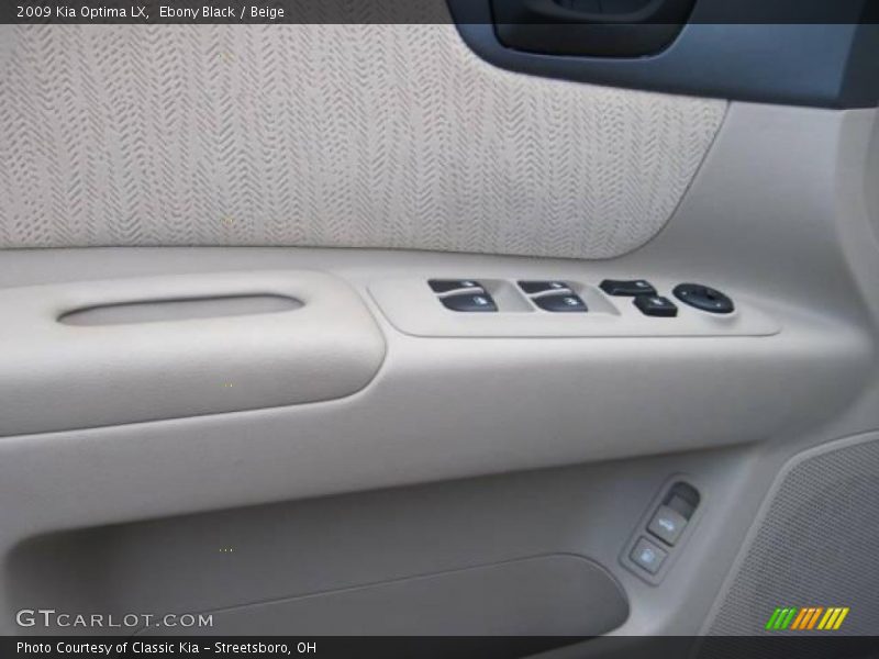 Ebony Black / Beige 2009 Kia Optima LX