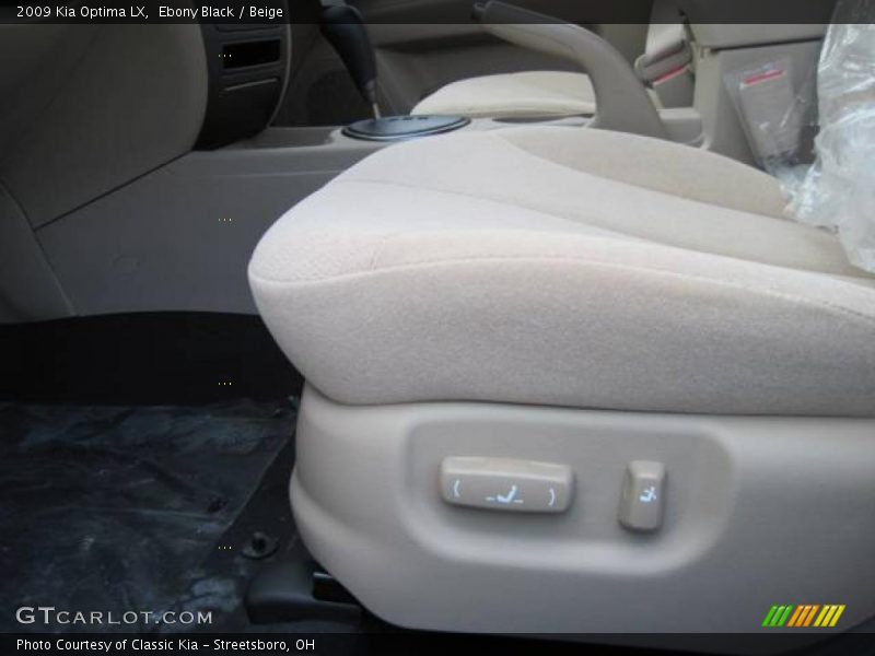 Ebony Black / Beige 2009 Kia Optima LX