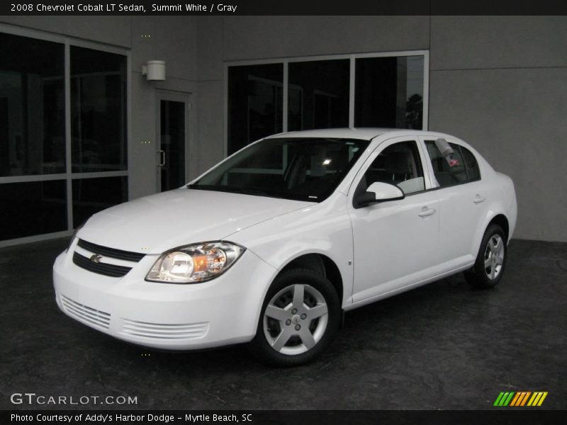 Summit White / Gray 2008 Chevrolet Cobalt LT Sedan