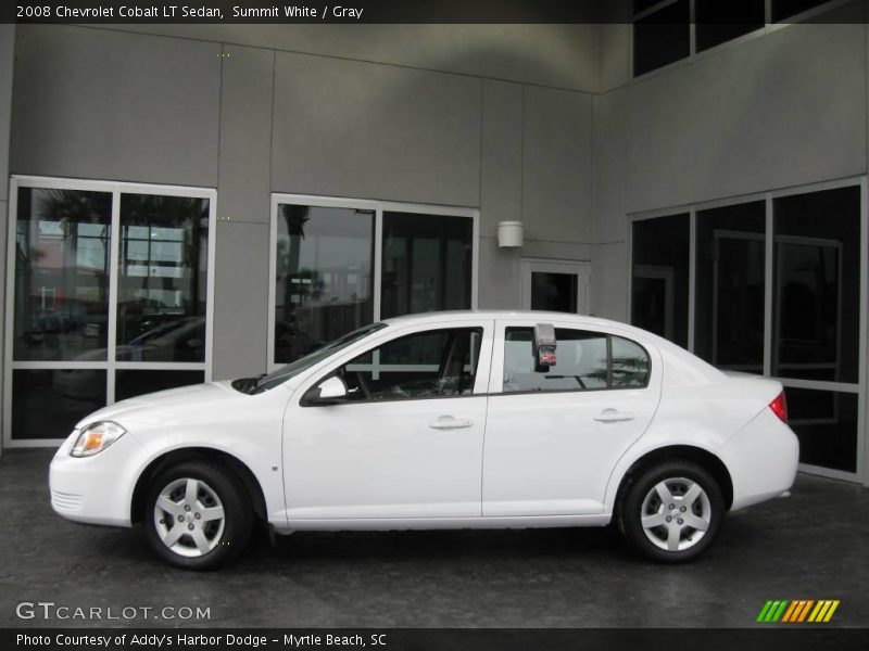 Summit White / Gray 2008 Chevrolet Cobalt LT Sedan