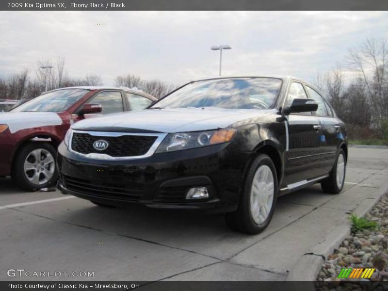 Ebony Black / Black 2009 Kia Optima SX