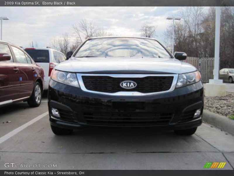 Ebony Black / Black 2009 Kia Optima SX