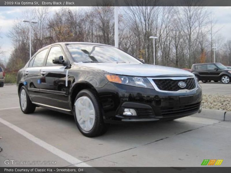 Ebony Black / Black 2009 Kia Optima SX