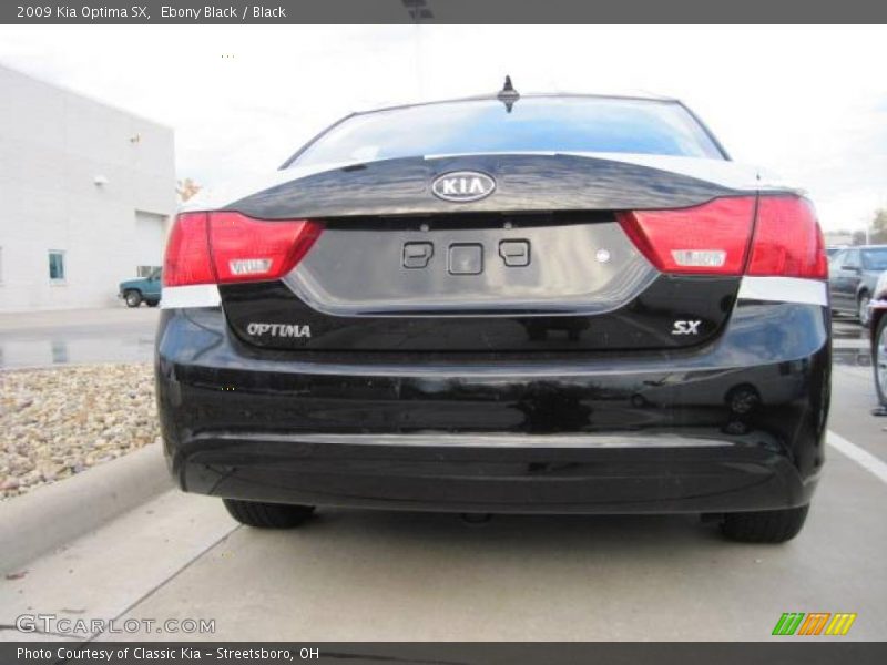 Ebony Black / Black 2009 Kia Optima SX