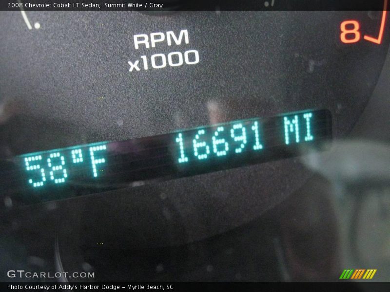 Summit White / Gray 2008 Chevrolet Cobalt LT Sedan