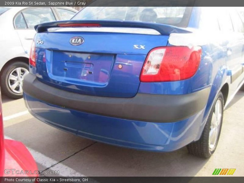 Sapphire Blue / Gray 2009 Kia Rio SX Sedan