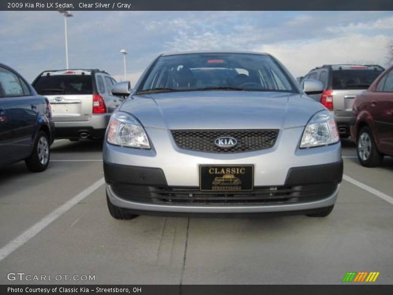 Clear Silver / Gray 2009 Kia Rio LX Sedan