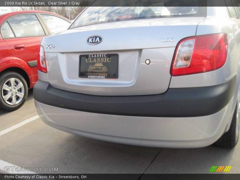 Clear Silver / Gray 2009 Kia Rio LX Sedan