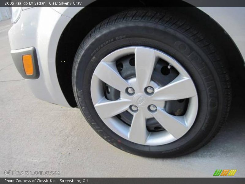 Clear Silver / Gray 2009 Kia Rio LX Sedan