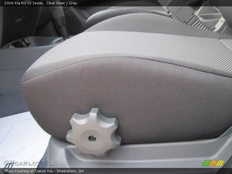 Clear Silver / Gray 2009 Kia Rio LX Sedan