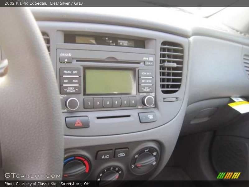 Clear Silver / Gray 2009 Kia Rio LX Sedan