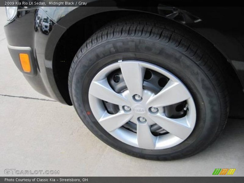 Midnight Black / Gray 2009 Kia Rio LX Sedan