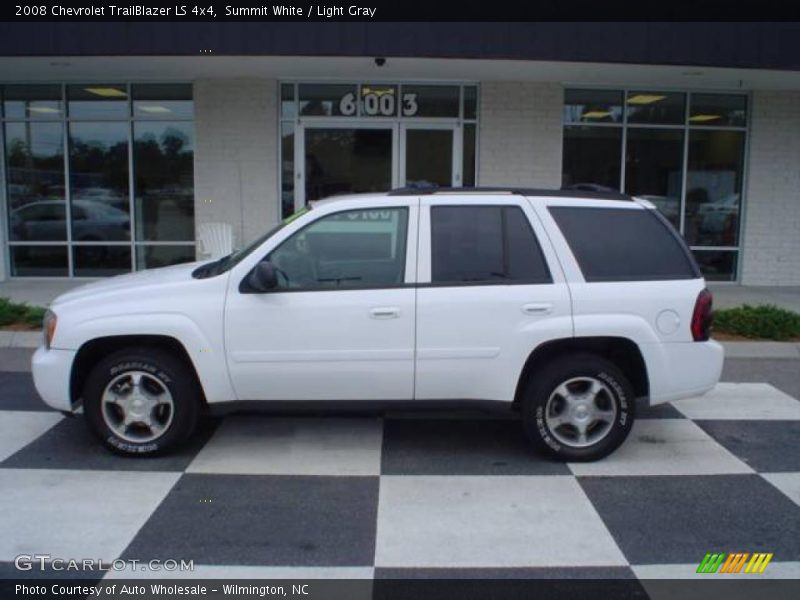 Summit White / Light Gray 2008 Chevrolet TrailBlazer LS 4x4