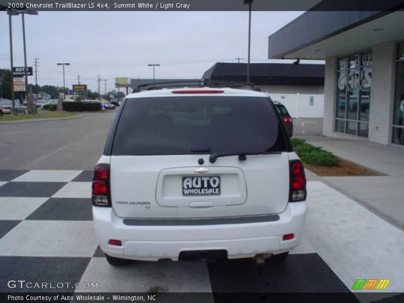Summit White / Light Gray 2008 Chevrolet TrailBlazer LS 4x4